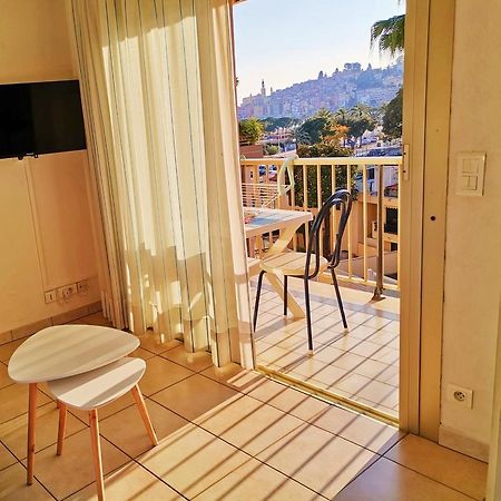 Menton Bord De Mer Studio Calme Avec Balcon, Ascenseur, Climatisation, Ideal Location Quiet Near Sea, Balcony, Elevator, Ac 외부 사진