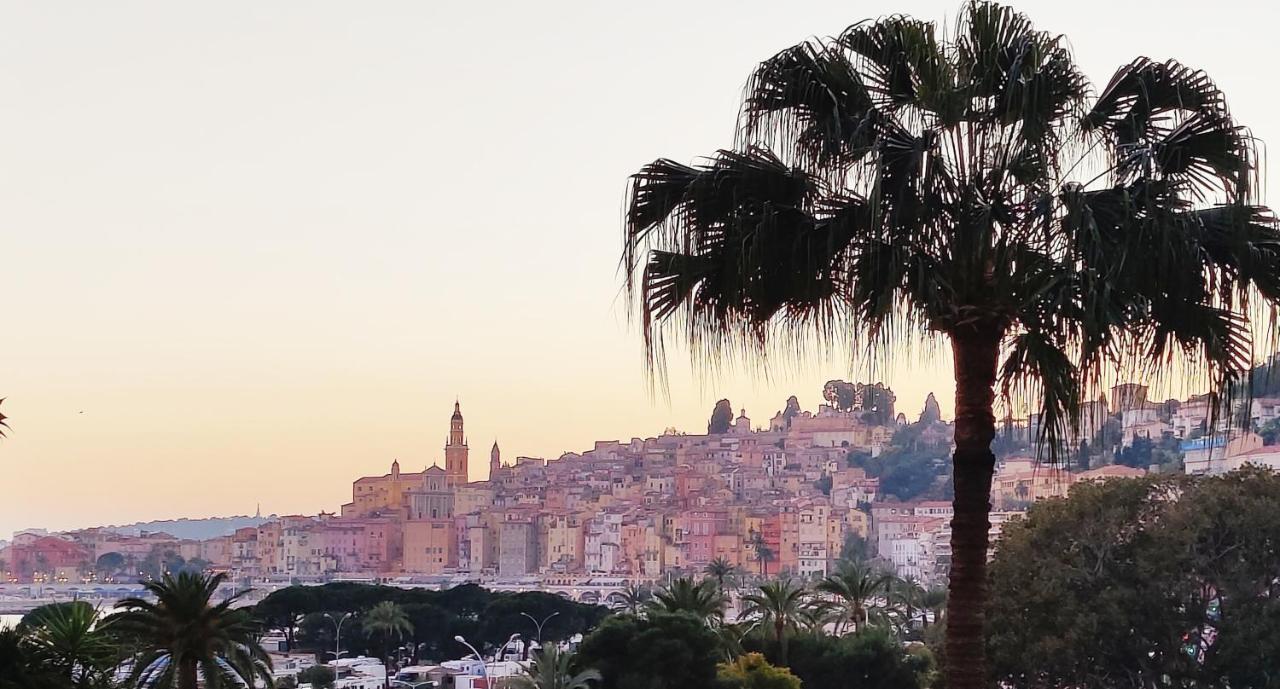 Menton Bord De Mer Studio Calme Avec Balcon, Ascenseur, Climatisation, Ideal Location Quiet Near Sea, Balcony, Elevator, Ac 외부 사진