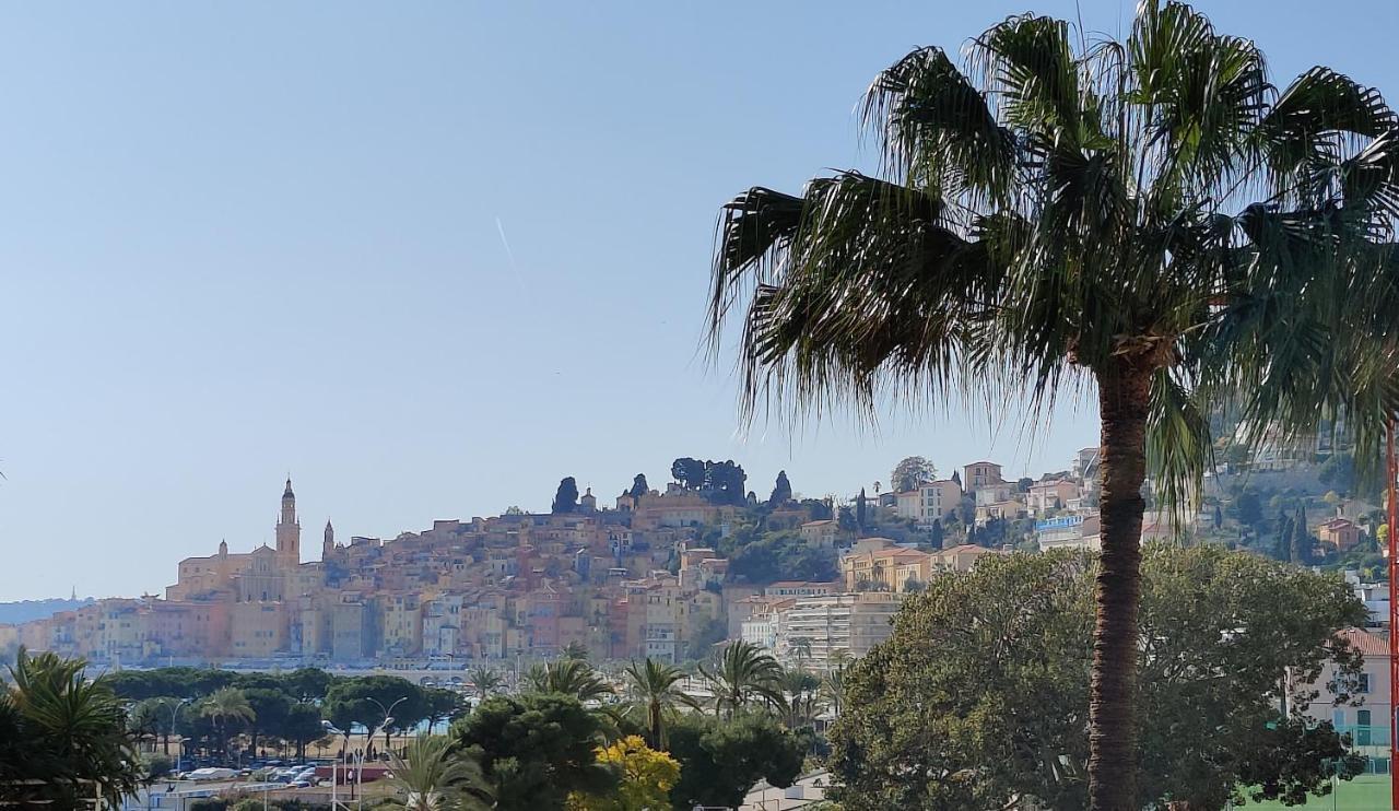 Menton Bord De Mer Studio Calme Avec Balcon, Ascenseur, Climatisation, Ideal Location Quiet Near Sea, Balcony, Elevator, Ac 외부 사진